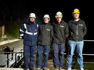 Cuatro trabajadores en la central hidroeléctrica de Encamp tras el mantenimiento