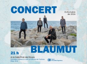 Blaumut en concierto en Escaldes-Engordany, 8 de octubre de 2026.